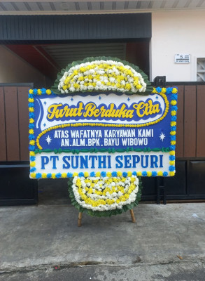 Papan Bunga Duka di Kadugenep